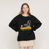 [UNISEX] Human Water The Flower White Clip Sweatshirt (6655517098102)