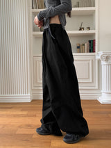 [UNISEX] Twal Balloon Pintuck Cotton Long Jogger Wide Pants