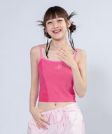 ナッシュ2カラーニットトップ / NASH 2 COLOR KNIT TOP _ PINK