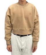 プリントクロップドスウェット/Print Cropped Sweat-BEIGE
