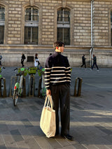 ASCLO Over Border Half Zip Up Knit (4color)