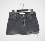 フォルドデニムスカート/folded denim skirt