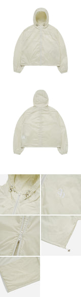 [24SS] LIGHTWEIGHT SYMBOL PUCKERING WINDBREAKER JACKET CREAM