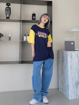 カラーリングショートスリーブTシャツ / VENTIQUE Coloring short sleeves T 4color