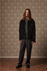 Suede wide pocket jacket - Black (4618121937014)