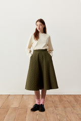キルシーミドルチェリートレーナー／UNI MIDDLE CHERRY SWEATSHIRT KA [BEIGE] (6597374378102)