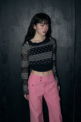 スターレイヤードトップ / star layered top - black