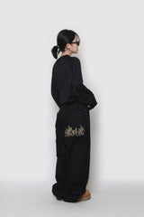 Flame Canvas Wide Pants