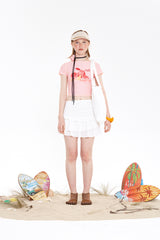 グラフィックポイント半袖ラッシュガード / GRAPHIC POINT SHORT SLEEVE RASHGUARD [PINK]