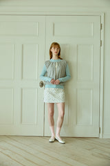 RIBBON SHIRRING TOP