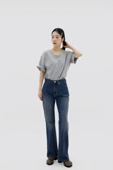 ベーシックジーンブルーブーツカットパンツ / no.332 Basic Jean Blue Bootcut Pants