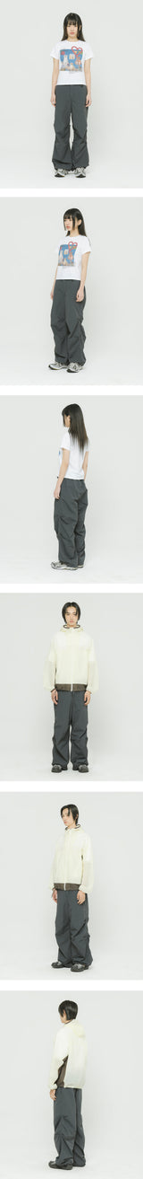 ダブルアップワイドパンツ / Double-Up Wide Pants Charcoal