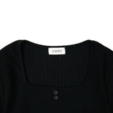 SQUARE GOLGI T-SHIRT_BLACK (6600102346870)