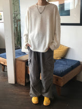 ヘアリーラウンドニットT