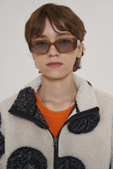 COIN JACQUARD FLEECE JACKET / IVORY (6601036267638)