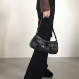 Nait Vintage Washed Leather Pocket Cross Shoulder Bag
