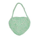 ハンドメイドハートバッグ / HANDMADE HEART BAG, IVORY+MINT