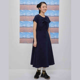 Haleyon dress (navy) (6684225503350)