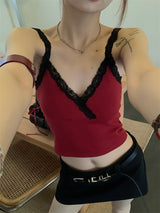 Reality V Lace Sleeveless Tee