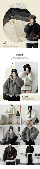 Delmon Two-Way Cropped Padded Jumper