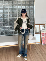 イエローロービンテージデニムパンツ/no.3001 Yellow Low Vintage Denim Pants