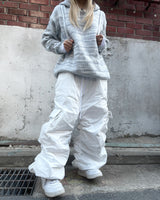 Vintage Ethnic Tteokbokki Hooded Knitwear