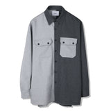 HALF & HALF SOLID POCKET SHIRT (6538810720374)