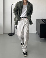 ヴァイパーレザーブレーザー / OWN Viper Leather Blazer (2 colors)