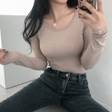 フリースドスクープネックトップ / Fleeced Scoop Neck Top