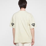 エルボースプレーハートスマイルハートスリーブT / Elbow Spray Heart Smile Short Sleeve Tee