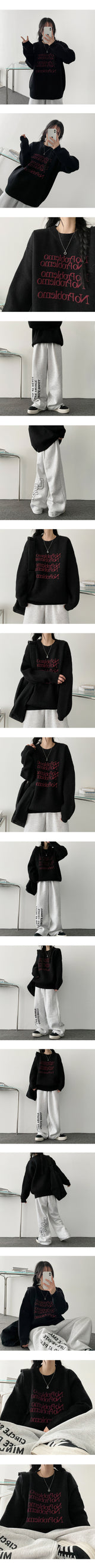 Nof lettering knitwear