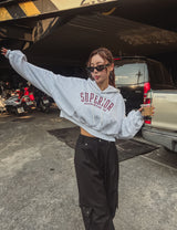 スーペリアルレタリングクロップバルーンフード