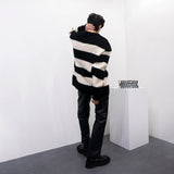 EVヘアーオーナメントストライプニット/EV Hair Ornament Striped Knitwear (3 colors)