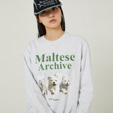 マルチーズアーカイブロングスリーブTシャツ