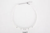 No.8707 HOLY IN CODE pearl & surgical 3type necklace (6615452287094)