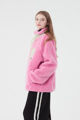 チェリーポケットフリースジャンパー / CHERRY POCKET FLEECE JUMPER [PINK]