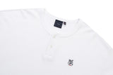 ボタンアップワッフルヘンリーネック / BUTTON UP WAFFLE HENLEY NECK_WHITE