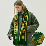 WFTB PAISLEY FOOTBALL MUFFLER DEEP GREEN
