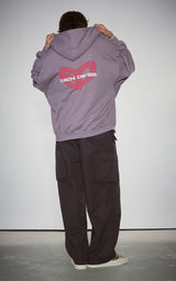  BLUR HEART LOOSE HOODIE ZIP UP_INDI PINK
