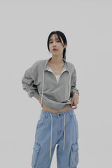 デニムカーゴワイドパンツ/Denim Cargo Wide Pants (2color)