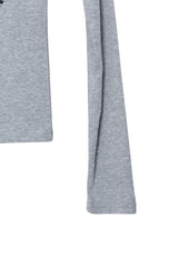 ウェーブクロップロングスリーブTシャツ