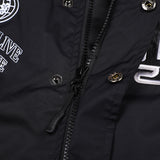 ロゴパッチバーシティジャケット/BSR2223FWJK020 DFR LOGO PATCH VARSITY JACKET BLACK