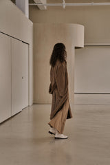 フェイクファーロングコート/FAKE FUR LONG COAT_BROWN