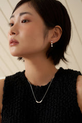 タイニーハートドロップピアス