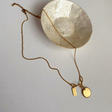 コインデイリーエングレービンネックレス/ssv Coin Daily Engraving Necklace