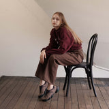 ブラウンダブルパンツ