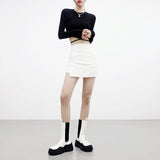 [NONCODE] Lexit strap crop T-shirt