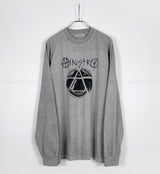 (ユニセックス) ミニットピギーダイイングオーバーロングスリーブTシャツ / (Unisex) Minute Piggy Dying Over Long Sleeve T (2 colors)