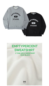 COLOR VARIATION GRAY SWEAT SHIRT (6673056071798)