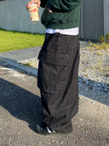 Big Pocket Balloon Cargo Denim Pants 2C